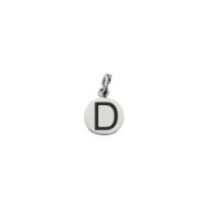 Charm lettera con smalto