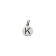 Charm lettera con smalto