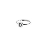 Anello con lettera smaltata Anello con lettera smaltata