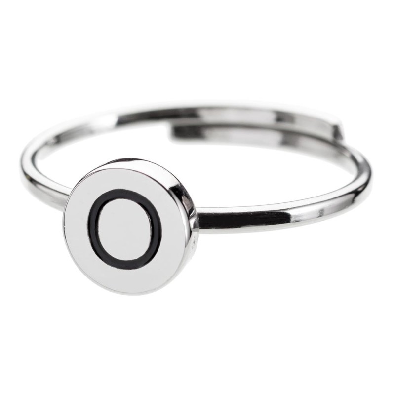Anello con lettera smaltata Anello con lettera smaltata