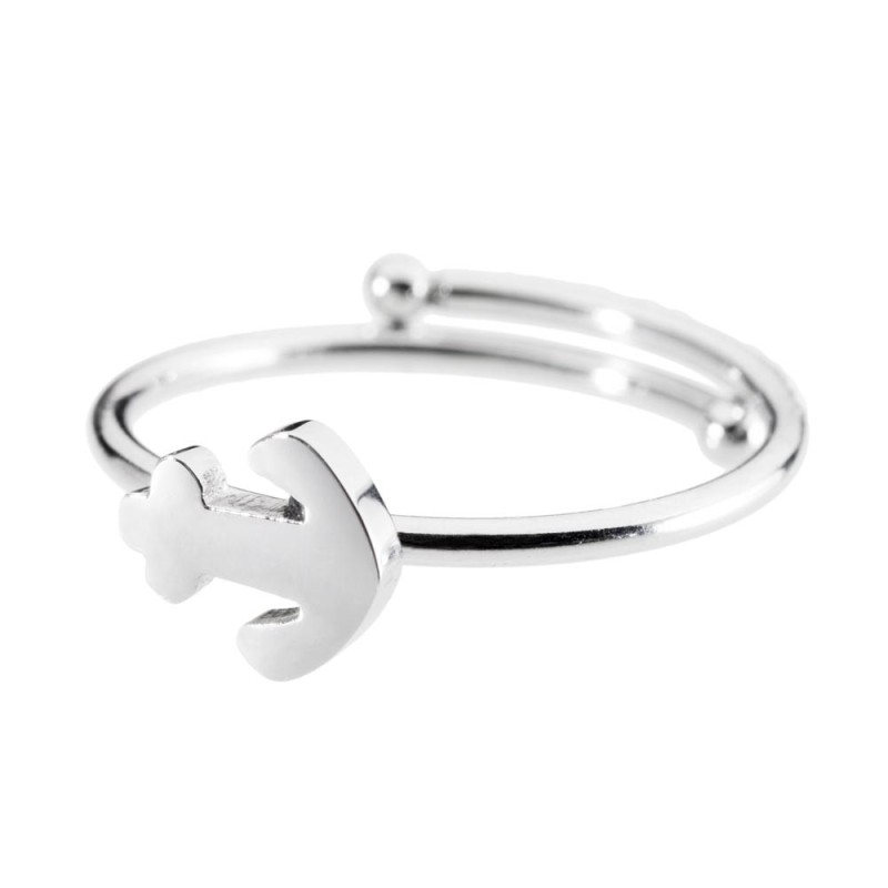 Anello in acciaio con ancora Anello in acciaio con ancora