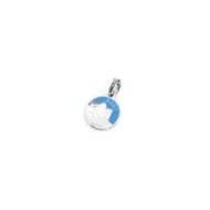 S.STEEL CHARM BARI S.steel charm with Bari city's symbols image, with 14 mm diameter. On the front side the city name and backgr S.STEEL CHARM BARI S.steel charm with Bari city's symbols image, with 14 mm diameter. On the front side the city name and backgr