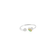 S.STEEL BANGLE HEART/RAINBOW S.steel bangle with, at one end, an heart (element B), 20 mm diameter with 3 mm thickness, with eng