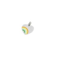 Charm cuore arcobaleno