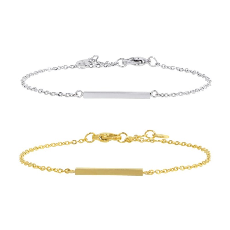 BRACCIALE IN ACCIAIO CON BARRETTA BRACCIALE IN ACCIAIO CON BARRETTA
