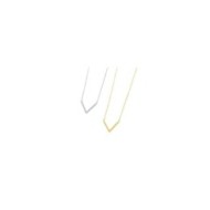 COLLANA IN ACCIAIO CON V