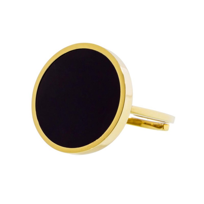 Anello con acrilico nero 20mm