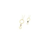 Collana con cerchio acrilico e madreperla Collana con cerchio acrilico e madreperla