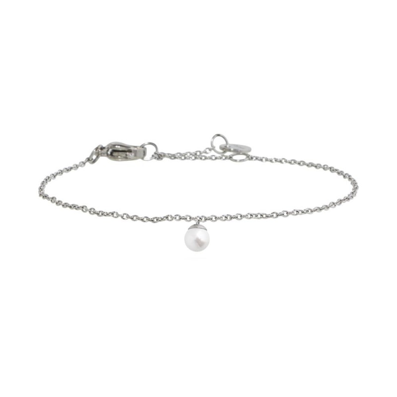Bracciale Regolabile In Argento 925 Con Orca Assassina E Perla - Donna