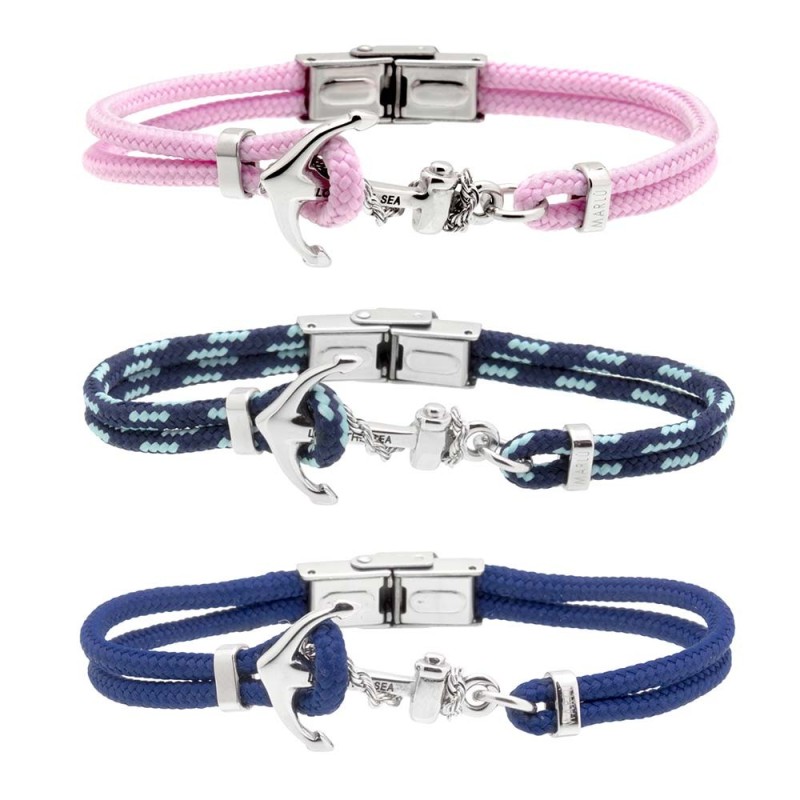 BRACCIALI ANCORA CORDINO COLORATI BRACCIALI ANCORA CORDINO COLORATI