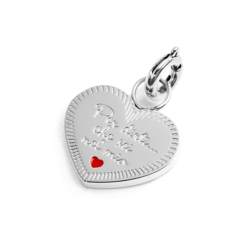 CHARM CUORE NONNA CON CZ BIANCO
