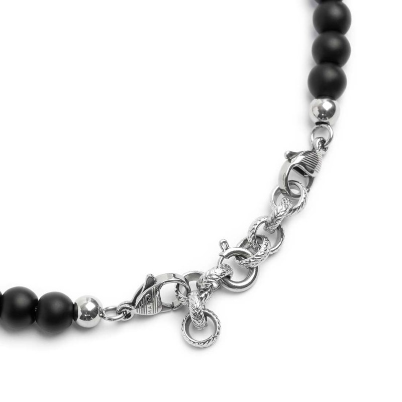 Bracciale onice e occhio di tigre