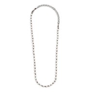 Collana cordino marrone con perle Collana cordino marrone con perle