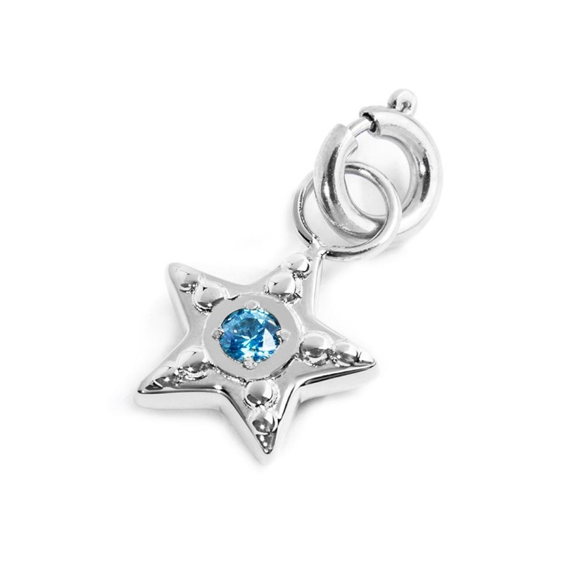 CHARM STELLA CON CZ AZZURRO CHARM STELLA CON CZ AZZURRO