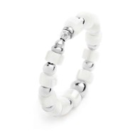 Anello con pietre a rondelle elastico Anello con pietre a rondelle elastico