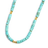 Collana con pietre a rondelle Collana con pietre a rondelle