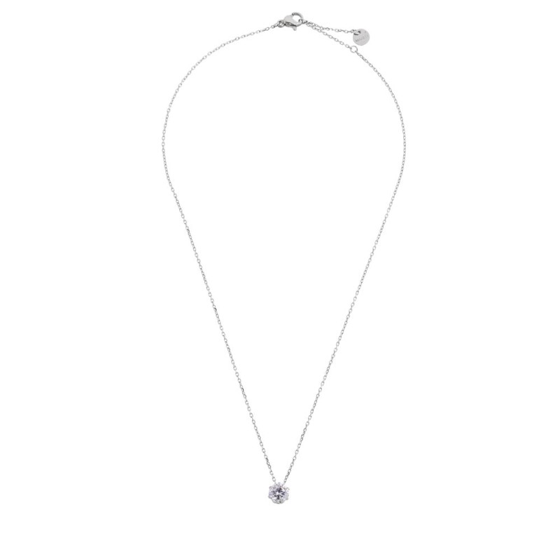 COLLANA ACCIAIO CON SOLITARIO 3 MM COLLANA ACCIAIO CON SOLITARIO 3 MM