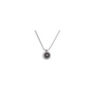 S.S. NECKLACE WITH TWISTED SERPENTINE CHAIN AND WIND ROSE PEND S.steel necklace with twisted round link serpentine chain 1,80 mm