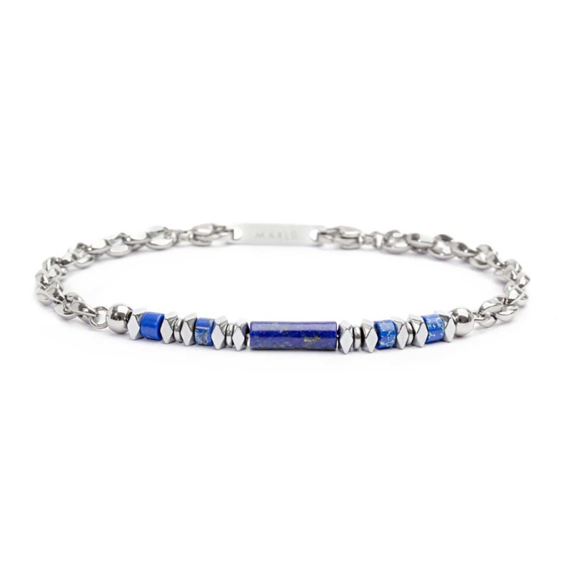 BR ACCIAIO CON PIETRA EMATITE E CATENA MARINE BR ACCIAIO CON PIETRA EMATITE E CATENA MARINE