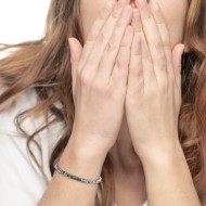 BR ACCIAIO CON PIETRA, EMATITE E CATENA BOX