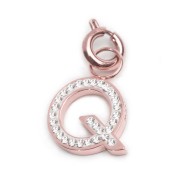 Charm lettera con cristalli Charm lettera con cristalli