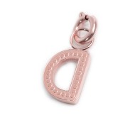 Charm lettera con cristalli