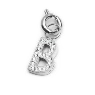 Charm lettera con cristalli Charm lettera con cristalli