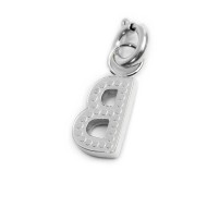 Charm lettera con cristalli Charm lettera con cristalli