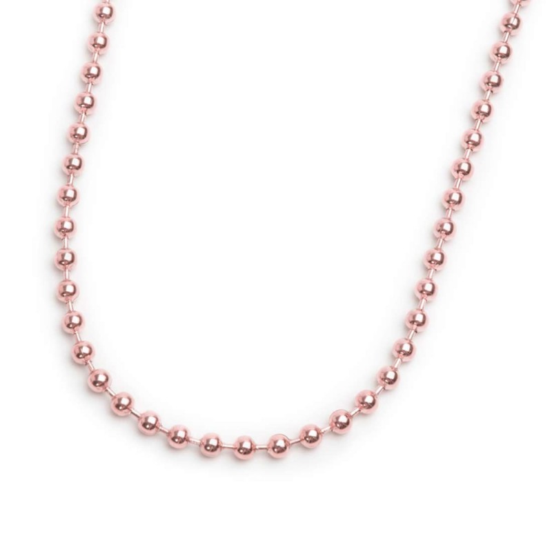 COLLANA CATENA A SFERE 3 MM COLLANA CATENA A SFERE 3 MM