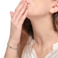 S.STEEL BRACELET WITH MARINE CHAIN AND WIND ROSE S.steel bracelet with marine chain 4,50 mm width, 2,20 mm thickness. On the cen