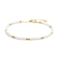 Cavigliera con rondelle madreperla Cavigliera con rondelle madreperla