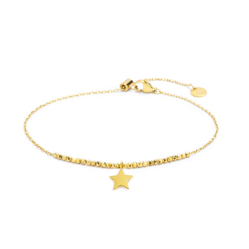 CAVIGLIERA STELLA PENDENTE ED EMATITE CAVIGLIERA STELLA PENDENTE ED EMATITE