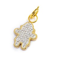 Charm bimba con cristalli