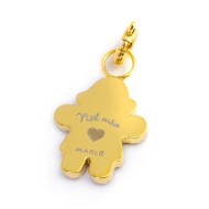 Charm bimba con cristalli