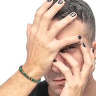 Bracciale malachiete e bracciale catena snake