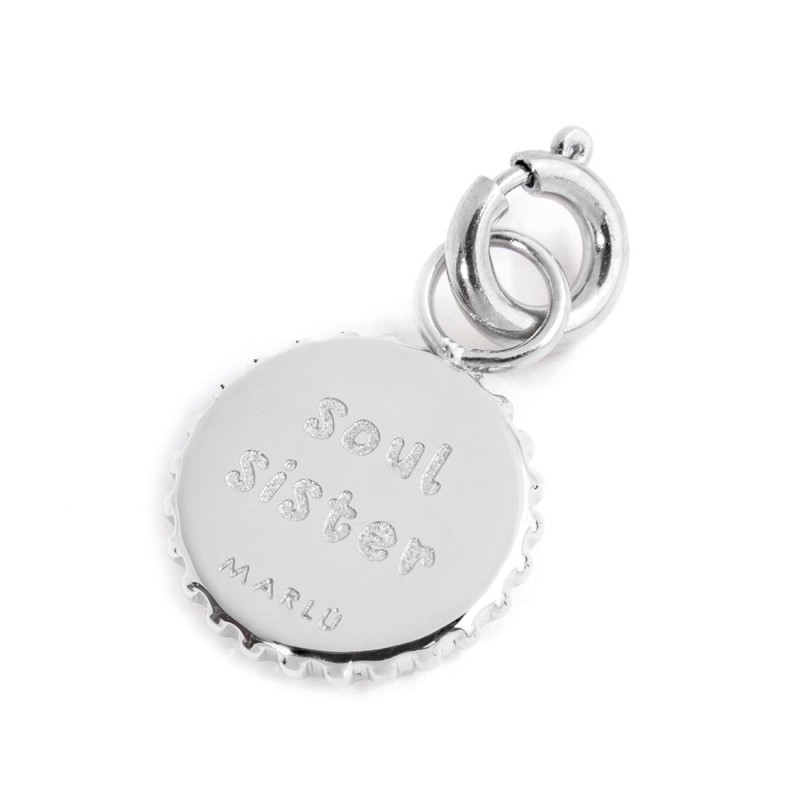 CHARM MEDAGLIETTA CON INFINITO E CRISTALLI CHARM MEDAGLIETTA CON INFINITO E CRISTALLI