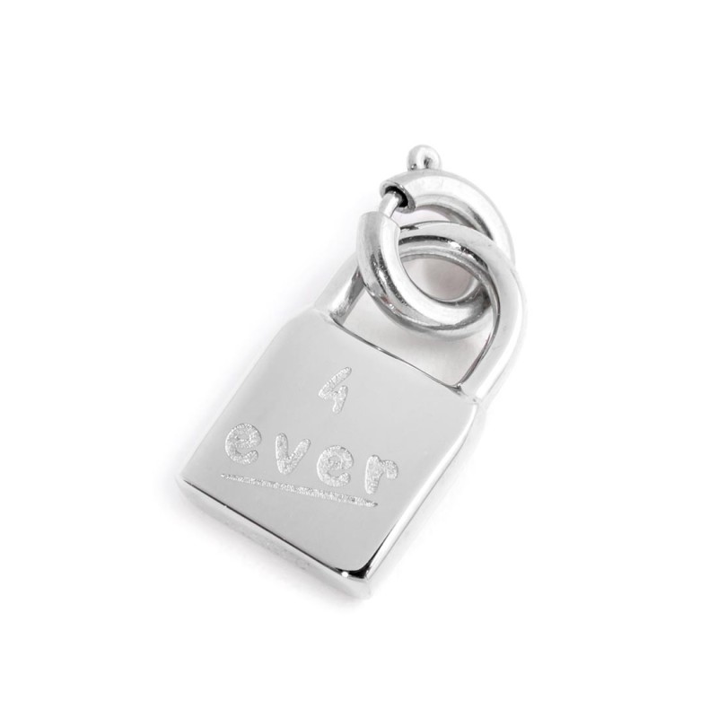 CHARM LUCCHETTO CON CRISTALLI ROSSI CHARM LUCCHETTO CON CRISTALLI ROSSI
