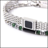 Bracciale elementi in pietra e bracciale con pietra centrale Bracciale elementi in pietra e bracciale con pietra centrale