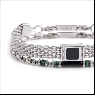 Bracciale elementi in pietra e bracciale con pietra centrale Bracciale elementi in pietra e bracciale con pietra centrale