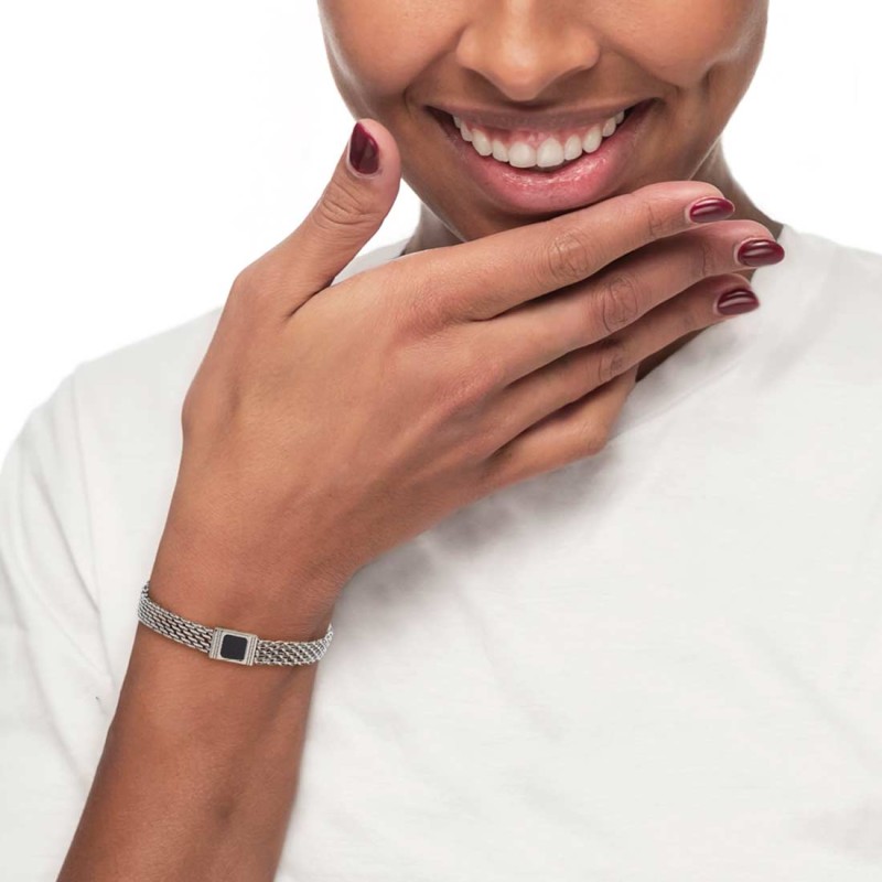 Bracciale elementi in pietra e bracciale con pietra centrale Bracciale elementi in pietra e bracciale con pietra centrale