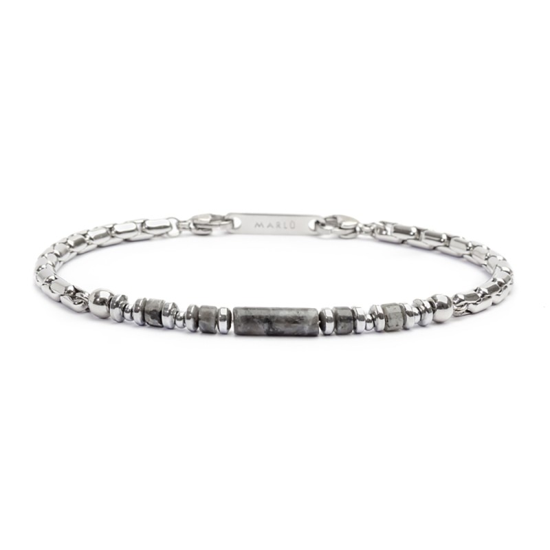 Bracciale elementi in pietra e bracciale con pietra centrale Bracciale elementi in pietra e bracciale con pietra centrale