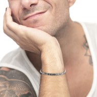 Bracciale elementi in pietra e bracciale con pietra centrale Bracciale elementi in pietra e bracciale con pietra centrale