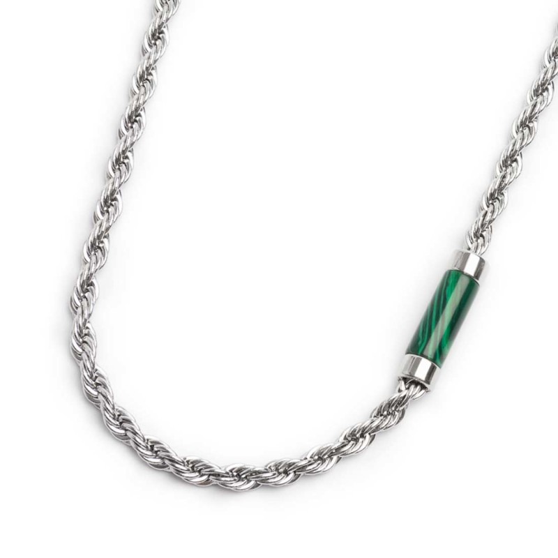 Collana rosa dei venti e collana con elemento in pietra Collana rosa dei venti e collana con elemento in pietra