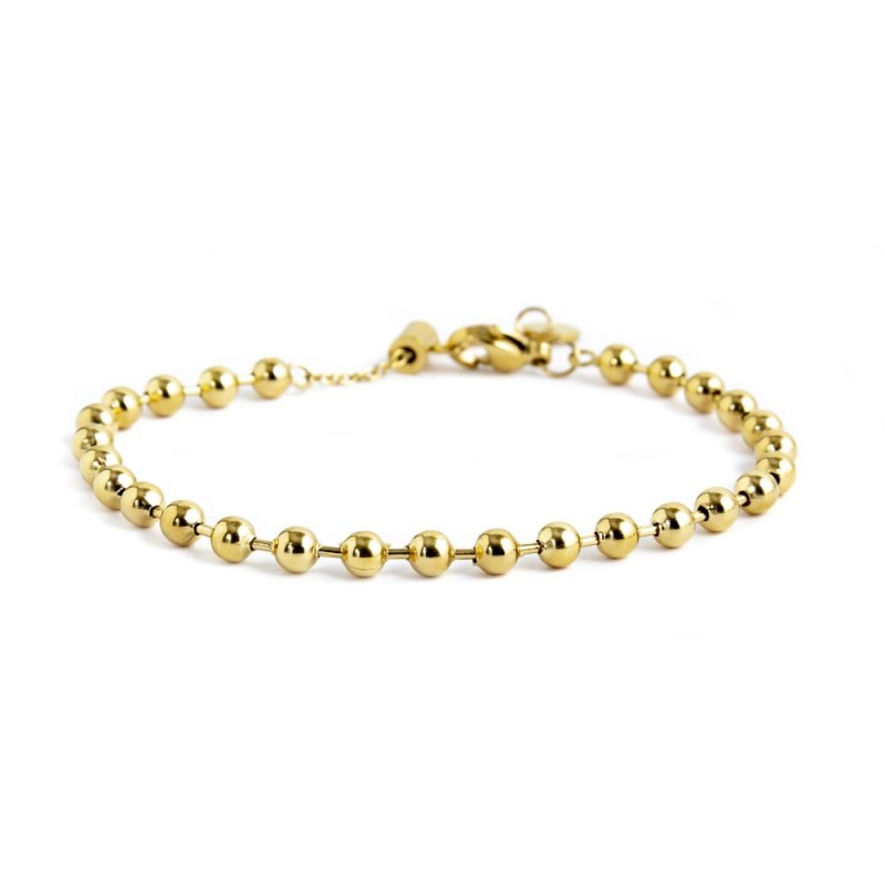 Bracciale con perle di fiume e bracciale a sfere con charm lettera cristalli Bracciale con perle di fiume e bracciale a sfere con charm lettera cristalli