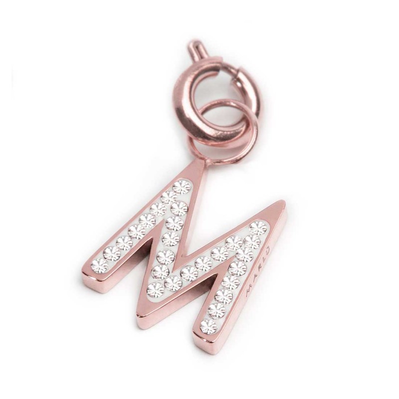 Bracciale con perle di fiume e bracciale a sfere con charm lettera cristalli Bracciale con perle di fiume e bracciale a sfere con charm lettera cristalli