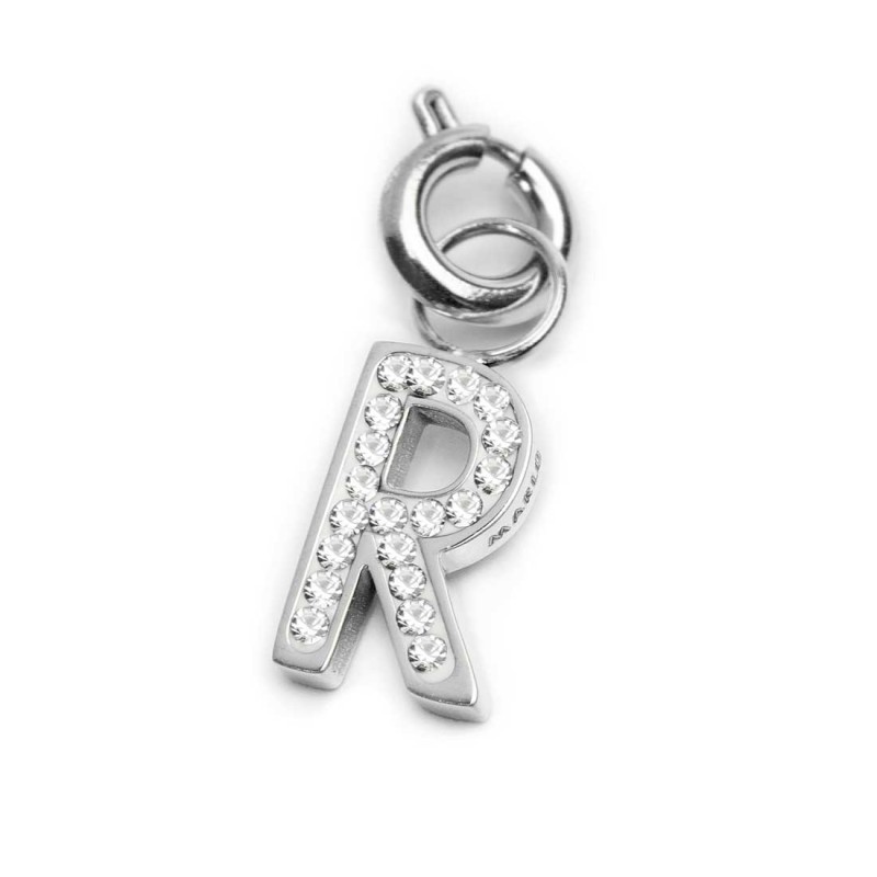 Bracciale con perle di fiume e bracciale a sfere con charm lettera cristalli Bracciale con perle di fiume e bracciale a sfere con charm lettera cristalli