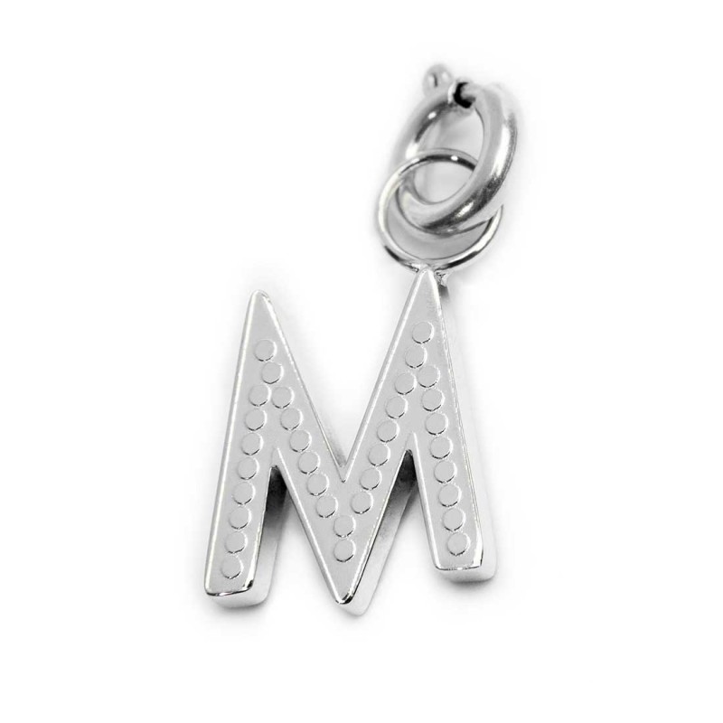 Bracciale con perle di fiume e bracciale a sfere con charm lettera cristalli Bracciale con perle di fiume e bracciale a sfere con charm lettera cristalli