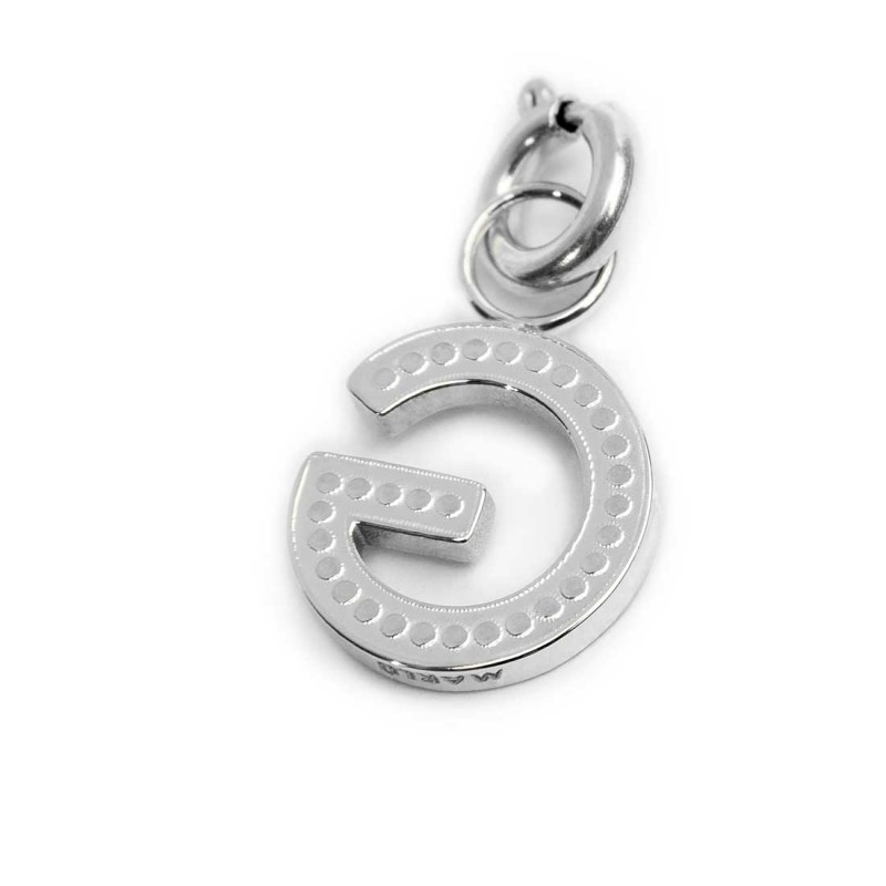 Bracciale con perle di fiume e bracciale a sfere con charm lettera cristalli Bracciale con perle di fiume e bracciale a sfere con charm lettera cristalli