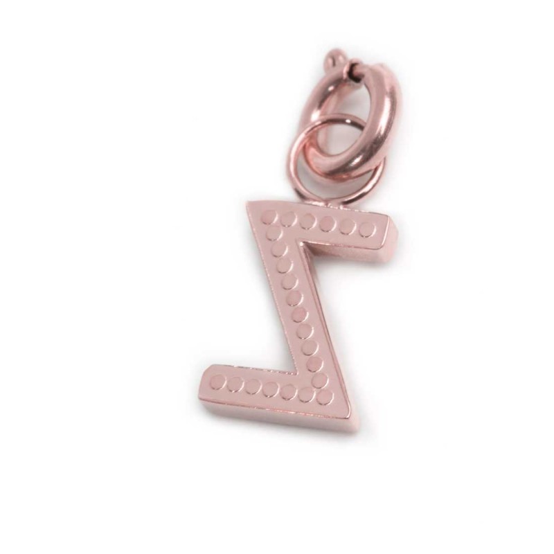 Bracciale con perle di fiume e bracciale a sfere con charm lettera cristalli Bracciale con perle di fiume e bracciale a sfere con charm lettera cristalli