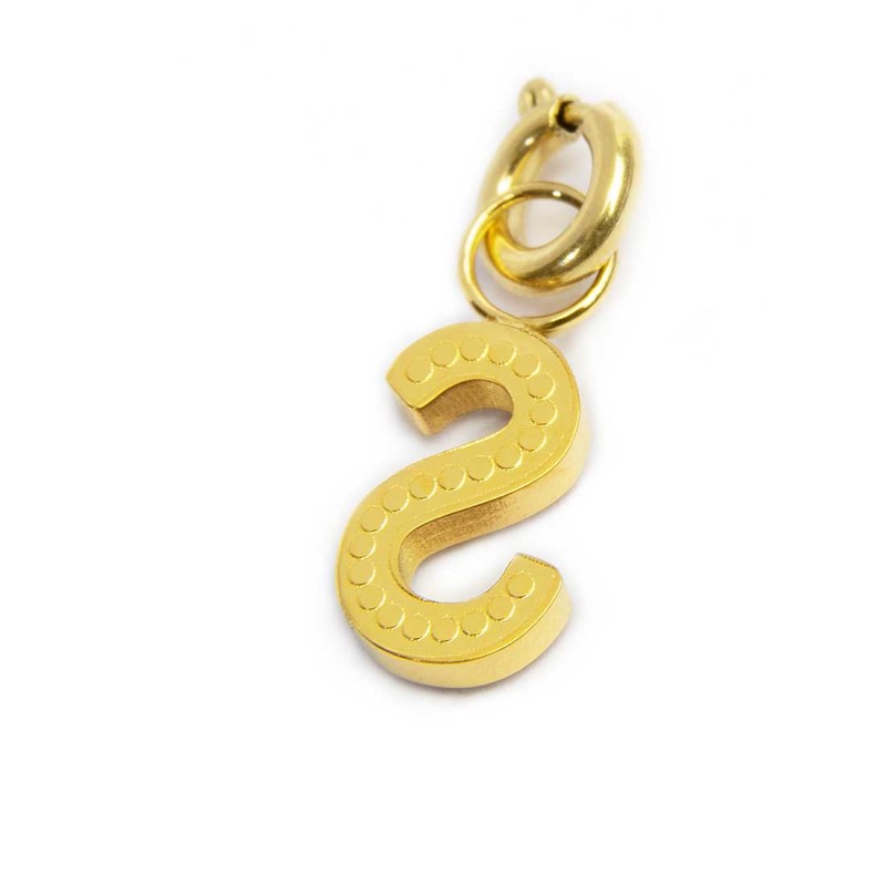 Bracciale con perle di fiume e bracciale a sfere con charm lettera cristalli Bracciale con perle di fiume e bracciale a sfere con charm lettera cristalli
